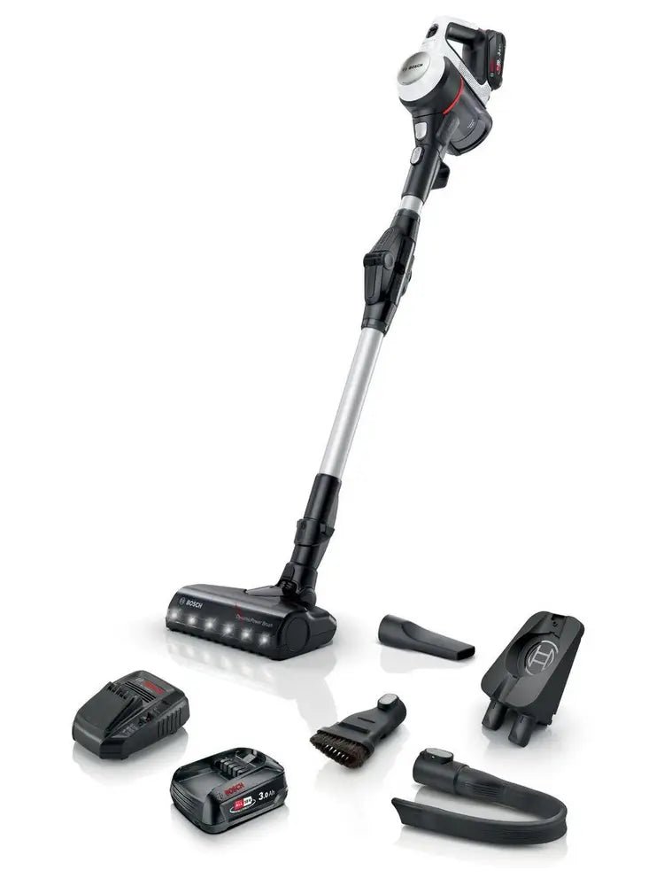 Bosch BCS712GB Unlimited 7 Dual Battery Cordless Vacuum Cleaner, White | Atlantic Electrics