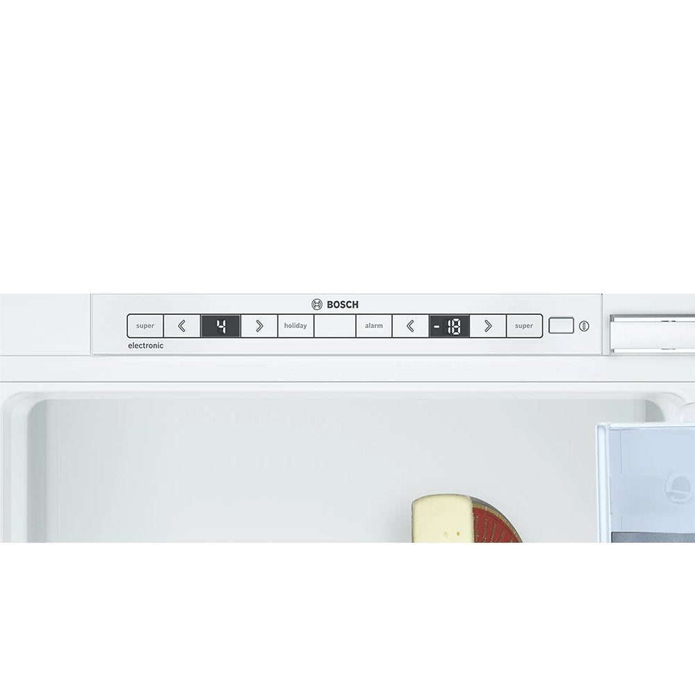 BOSCH KIN85AF30G Built-in Fridge Freezer, Freezer at Bottom, Flat Hinge- 55.8cm Wide | Atlantic Electrics