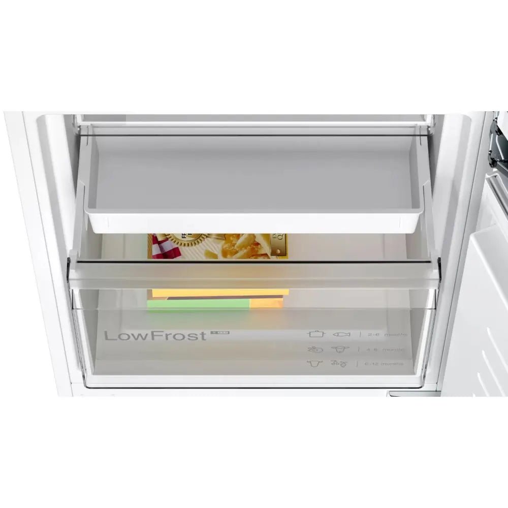 Bosch KIV86VSE0G Integrated 60/40 Fridge Freezer with Sliding Door Fixing Kit - White | Atlantic Electrics