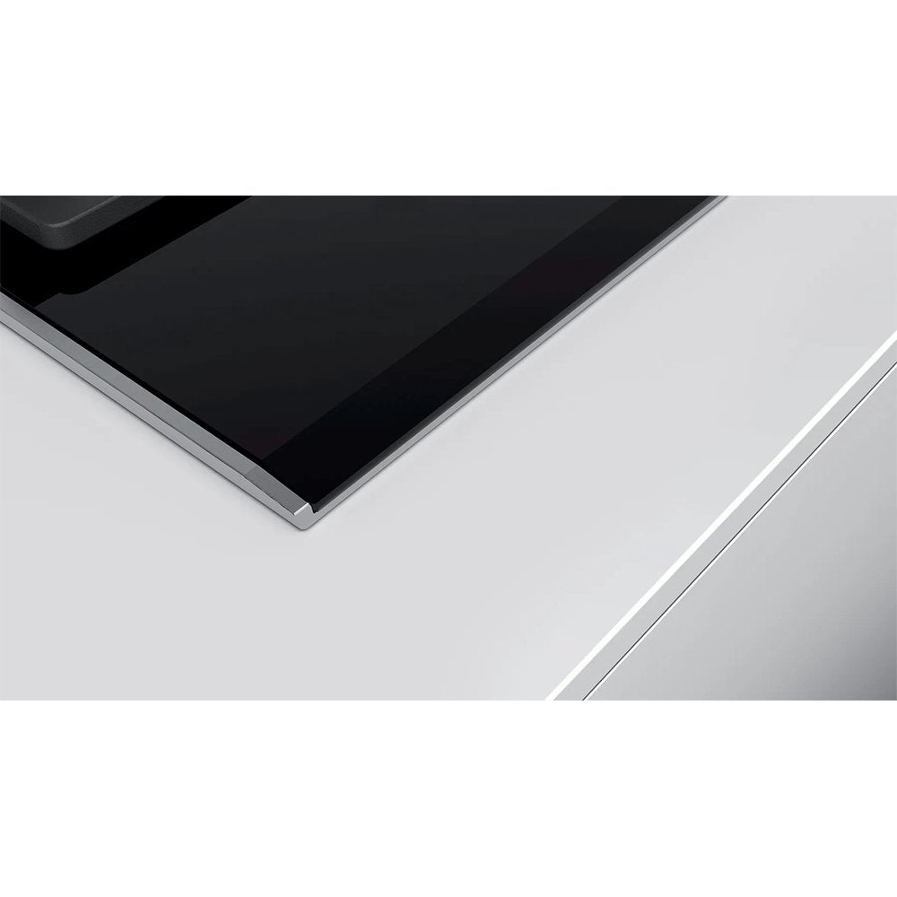 BOSCH PRA3A6D70 Series 8 Domino Gas Hob, Glass Ceramic, 30.6cm Wide - Black | Atlantic Electrics