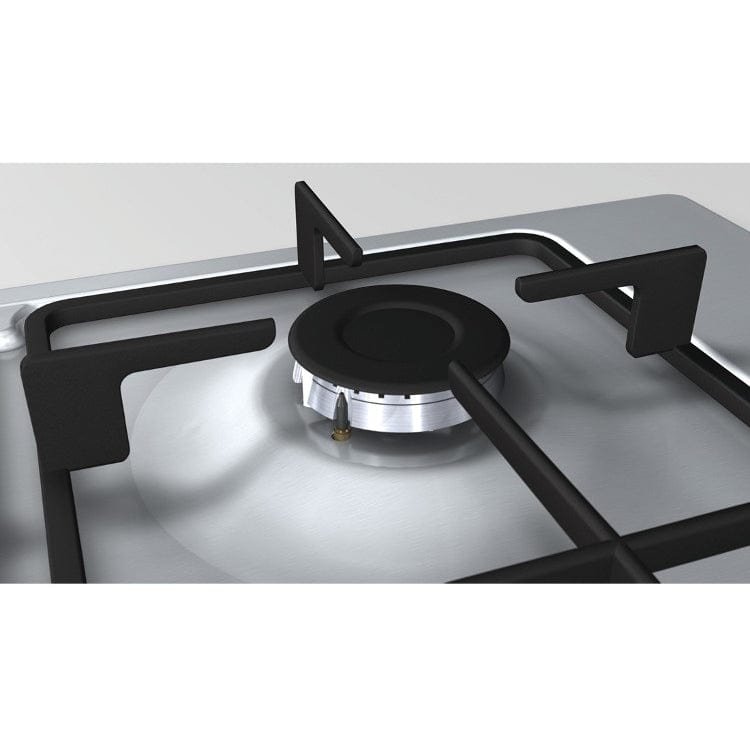 BOSCH Serie 2 PBP6B5B60 4 Burner Gas Hob - Stainless Steel - Atlantic Electrics