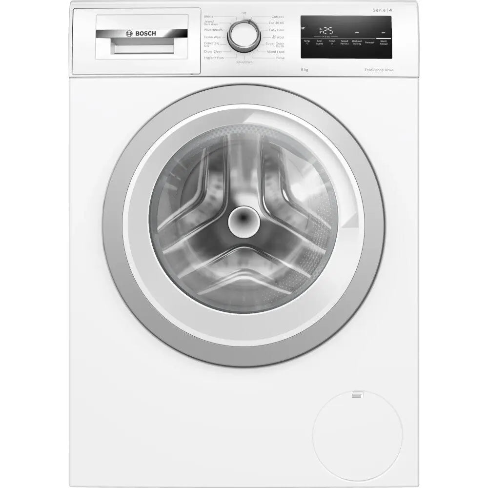 Bosch Series 4 WAN28250GB Freestanding Washing Machine, 8kg Load, 1400rpm Spin, White | Atlantic Electrics