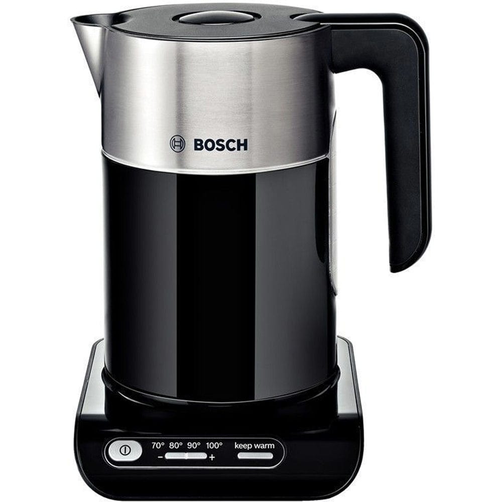 Bosch Styline TWK8633GB 1.5 Litre Cordless Electric Jug Kettle - Black | Atlantic Electrics