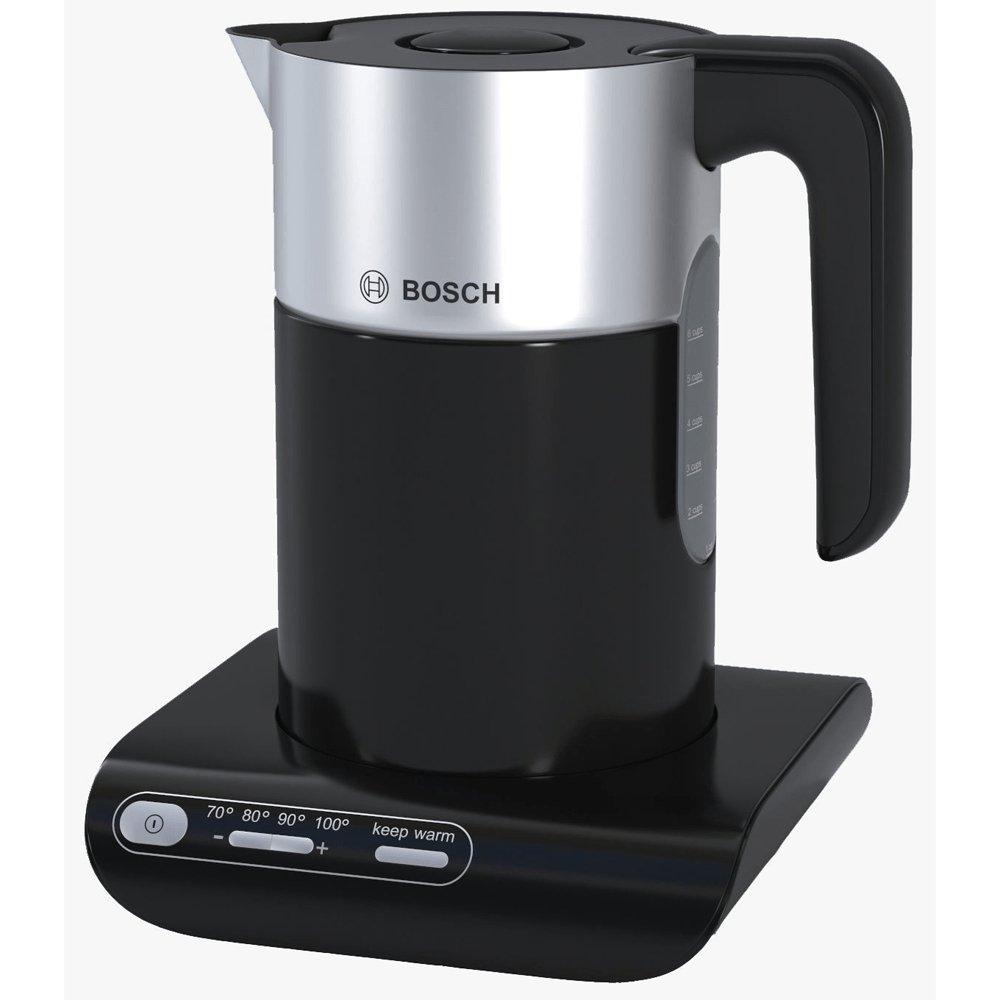 Bosch Styline TWK8633GB 1.5 Litre Cordless Electric Jug Kettle - Black | Atlantic Electrics