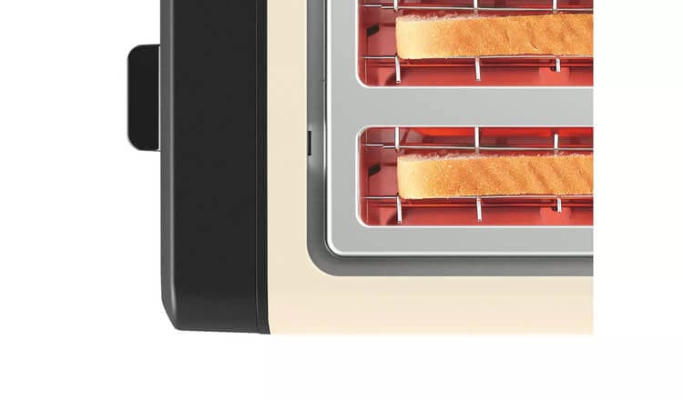 Bosch TAT4P447GB 4 Slice Toaster in Cream | Atlantic Electrics
