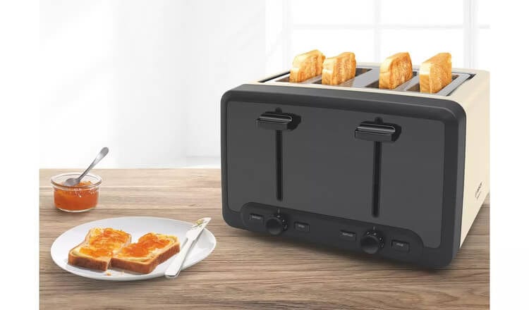 Bosch TAT4P447GB 4 Slice Toaster in Cream | Atlantic Electrics