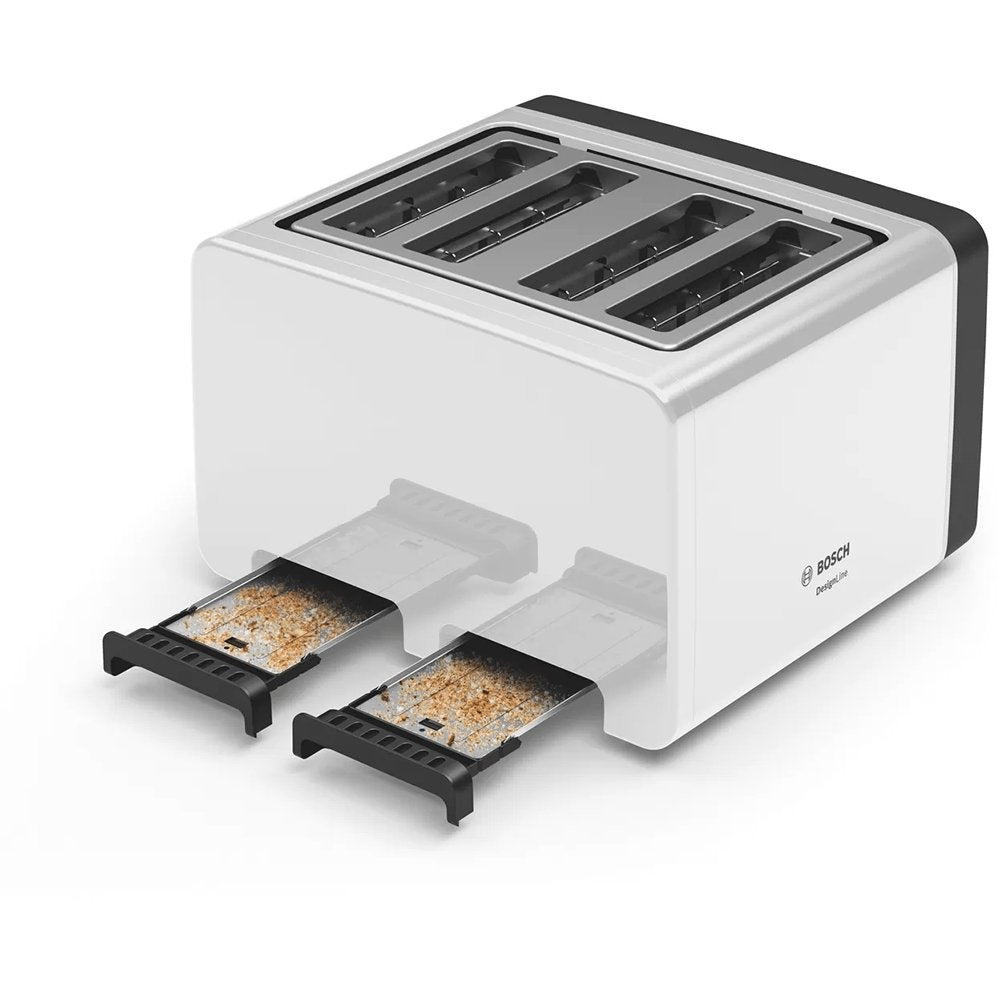 Bosch TAT5P441GB 4 Slice Toaster White | Atlantic Electrics - 39477783429343 