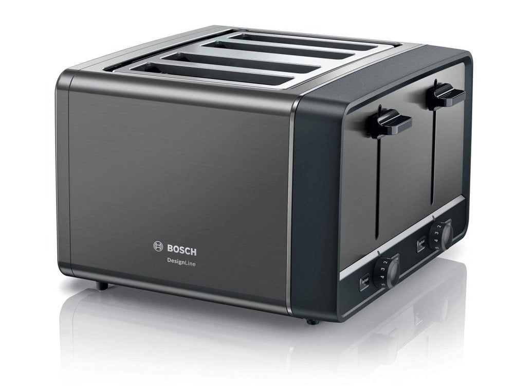 Bosch TAT5P445GB 4 Slice Toaster Anthracite | Atlantic Electrics - 39477783199967 