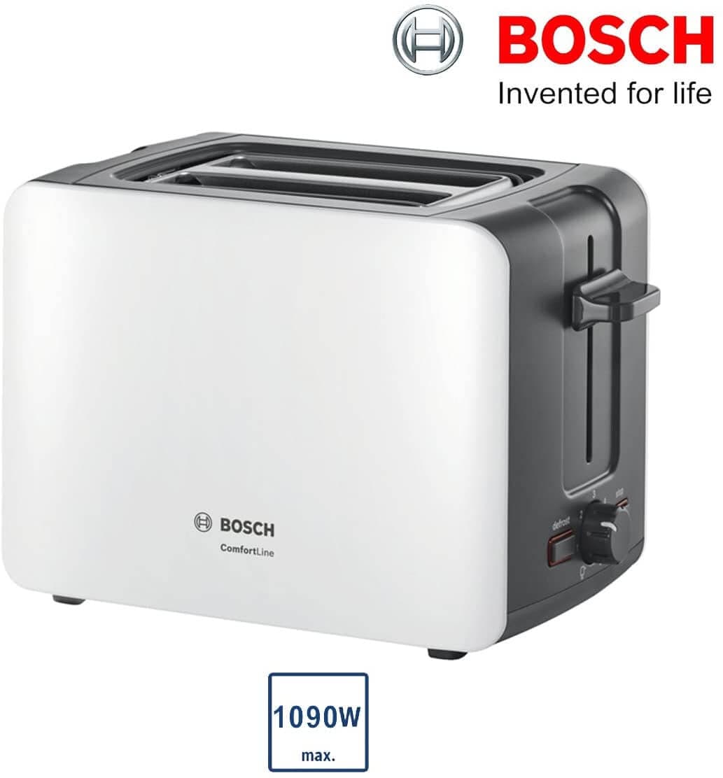 Bosch TAT6A111GB 2 Slice Toaster - White | Atlantic Electrics