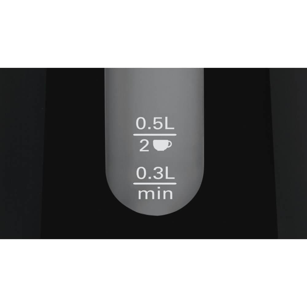 Bosch TWK7503GB 3000W 1.7 Litres Jug Kettle - Black | Atlantic Electrics