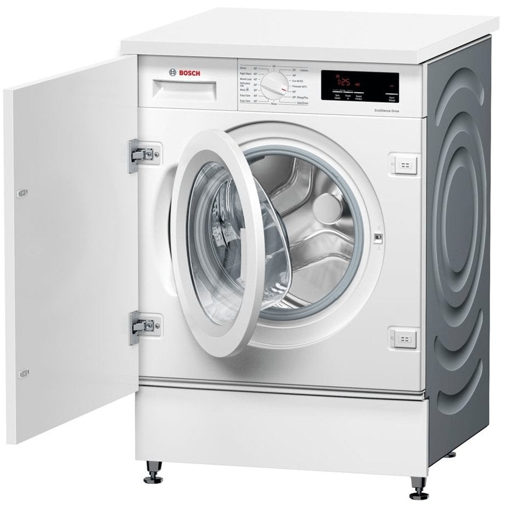 Bosch WIW28301GB Integrated 8kg 1400 Spin Washing Machine with VarioPerfect - White | Atlantic Electrics
