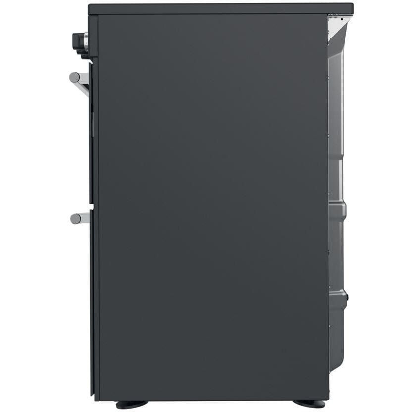 Cannon by Hotpoint CD67V9H2CA 60cm Electric Cooker Anthracite Double Oven Ceramic Hob Black | Atlantic Electrics