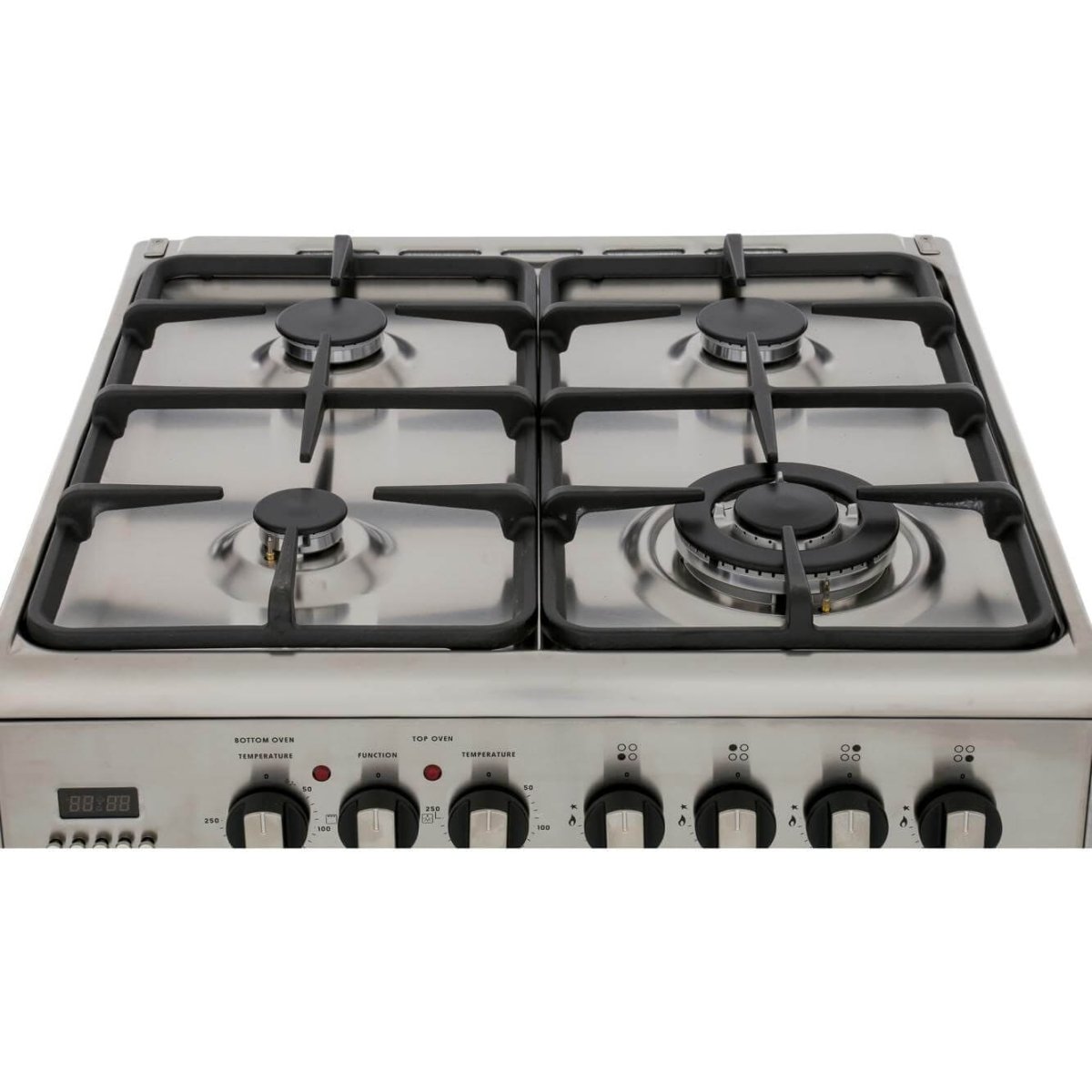 DeLonghi DDC606DF 60cm Stainless Steel Freestanding Dual Fuel Double Cooker | Atlantic Electrics