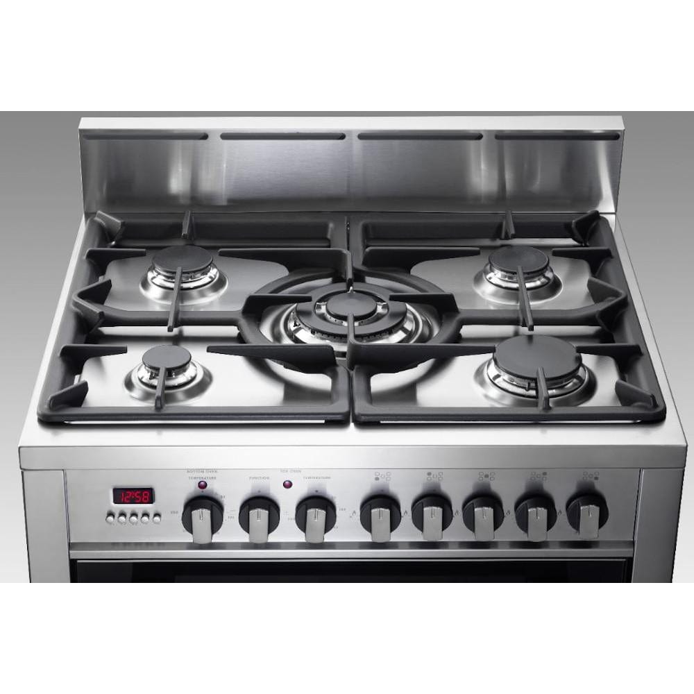 Delonghi DDC707DF 70cm Freestanding Double Oven Duel Fuel Cooker in Stainless Steel | Atlantic Electrics