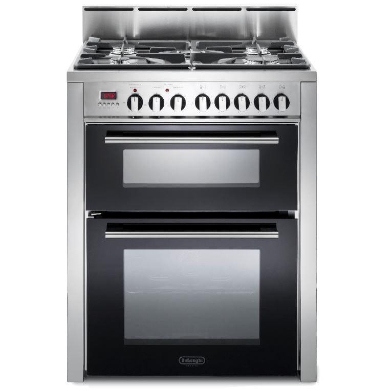 Delonghi DDC707DF 70cm Freestanding Double Oven Duel Fuel Cooker in Stainless Steel | Atlantic Electrics