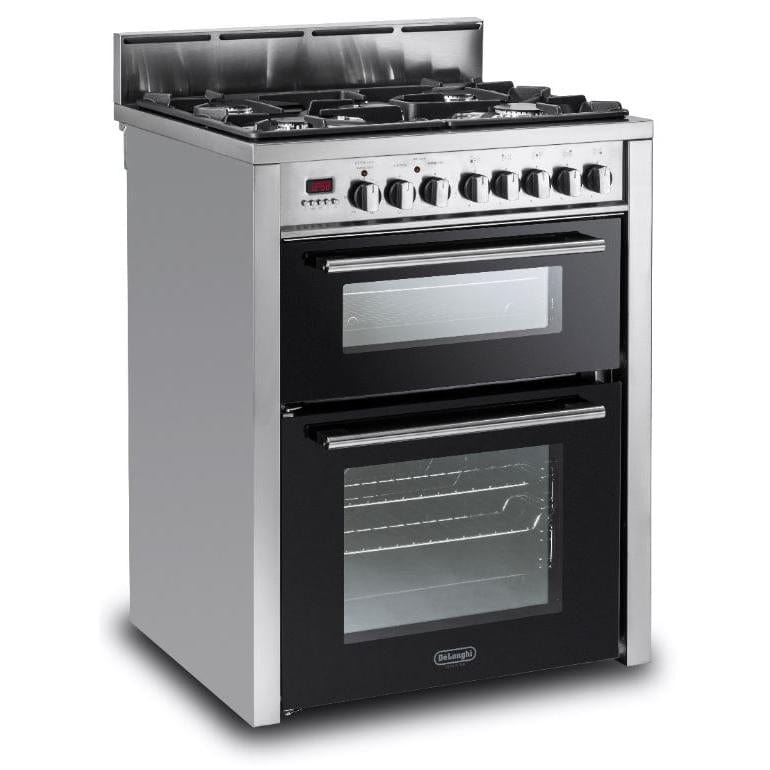 Delonghi DDC707DF 70cm Freestanding Double Oven Duel Fuel Cooker in Stainless Steel | Atlantic Electrics