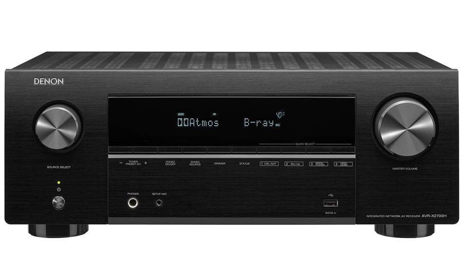 Denon AVRX2700H 7.2ch 8K AV Receiver with 3D Audio, HEOS Built-in and Voice Control - Atlantic Electrics - 39477805154527