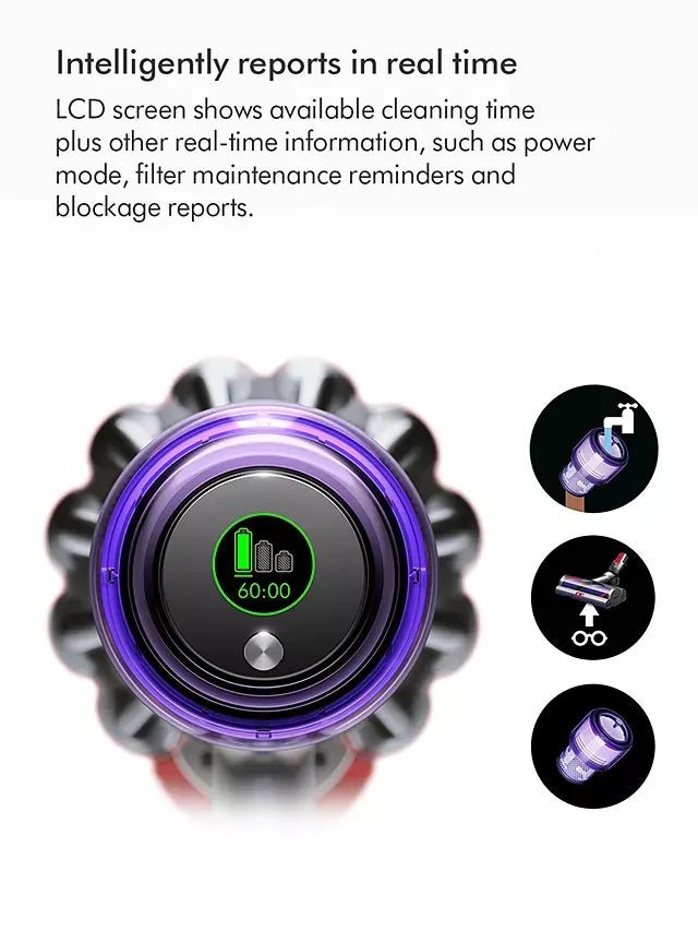 Dyson V11 TotalClean Cordless Vacuum Cleaner - Up to 60 Minutes Run Time - Nickel/Black | Atlantic Electrics