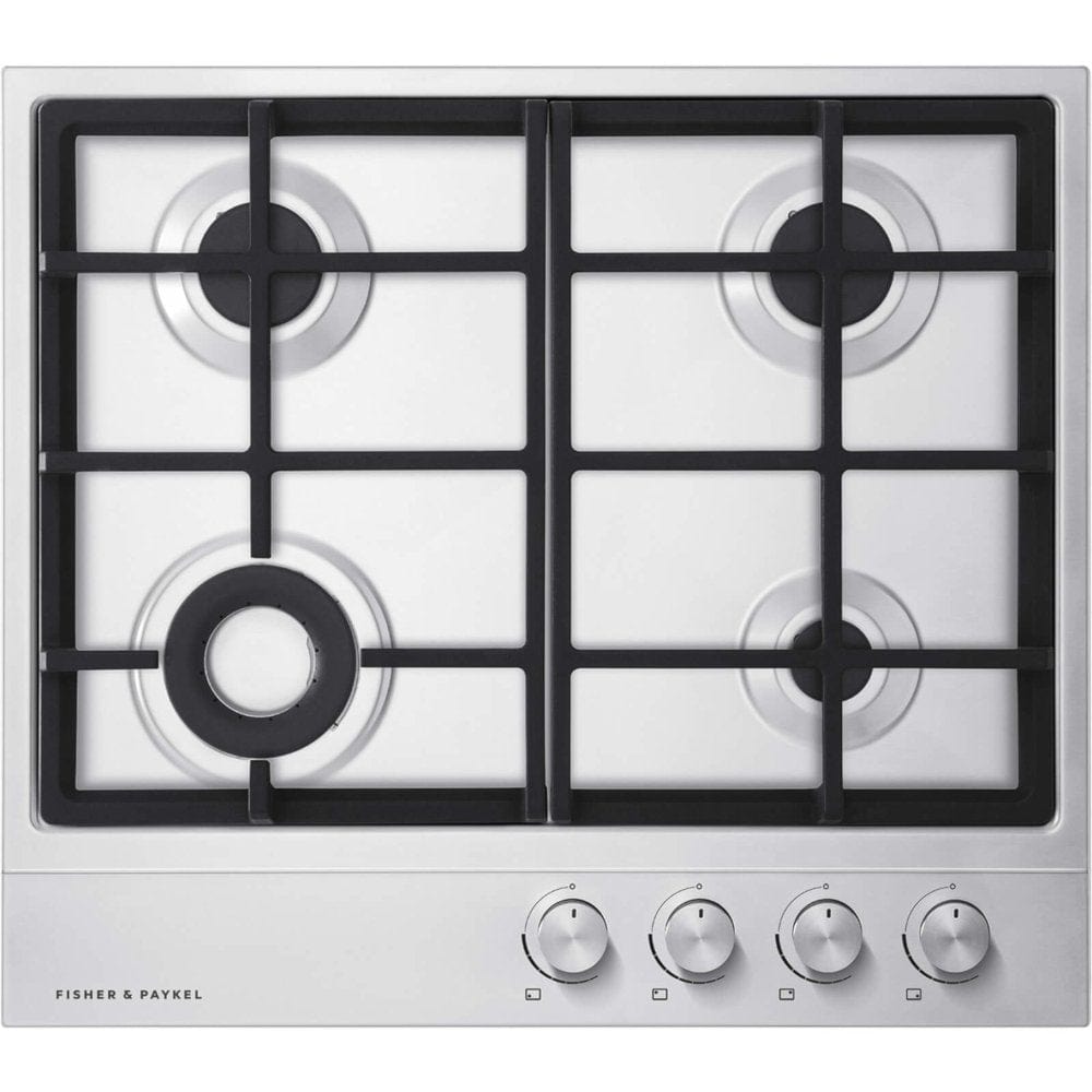 Fisher & Paykel CG604DLPX1 4 zone Gas Hob - Brushed Stainless Steel | Atlantic Electrics