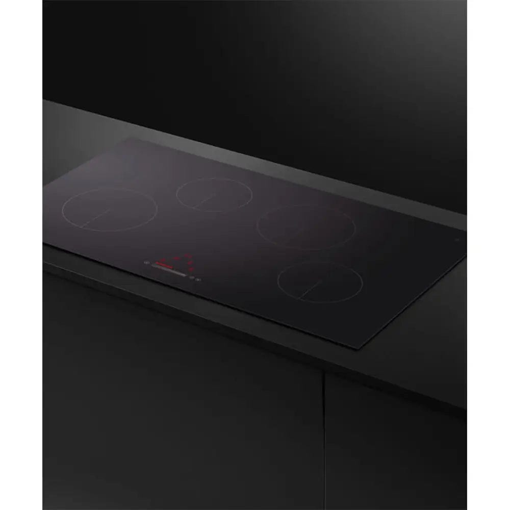 FISHER & PAYKEL CI904CTB1 4 Zones Induction Hob, 90cm Wide - Black Glass | Atlantic Electrics