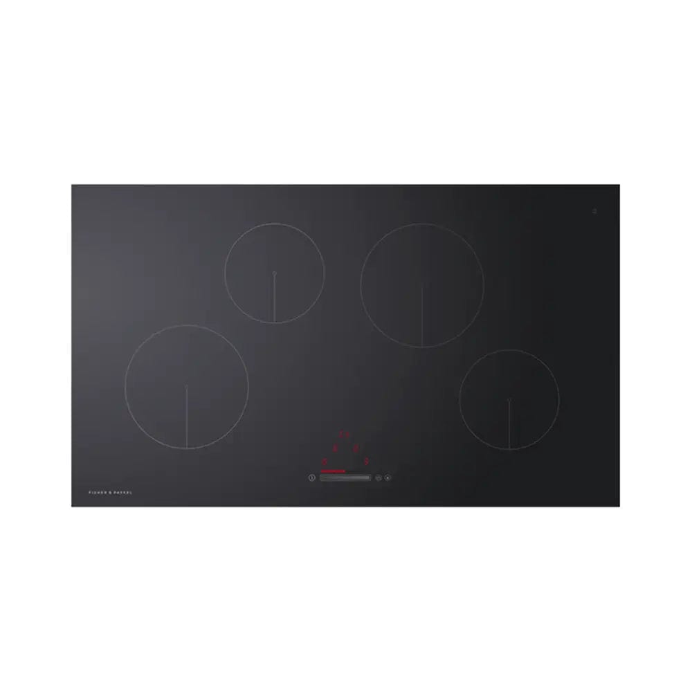 FISHER & PAYKEL CI904CTB1 4 Zones Induction Hob, 90cm Wide - Black Glass | Atlantic Electrics