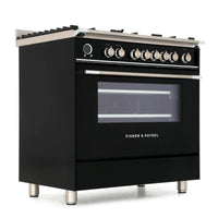 Thumbnail Fisher & Paykel OR90SCG6B1 90cm 5 Burner Dual Fuel Range Cooker - 39477837758687