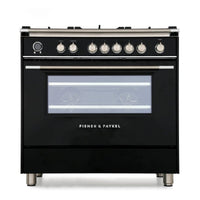 Thumbnail Fisher & Paykel OR90SCG6B1 90cm 5 Burner Dual Fuel Range Cooker - 39477837660383