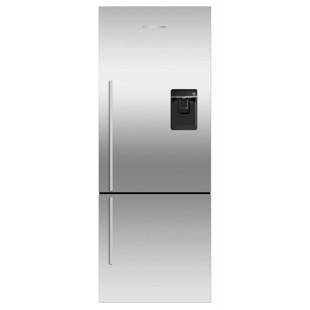 Fisher + Paykel RF402BRXFDU5 380 Litre Fridge Freezer Right Door Design 63.5cm - Ice + Water - Stainless Steel | Atlantic Electrics