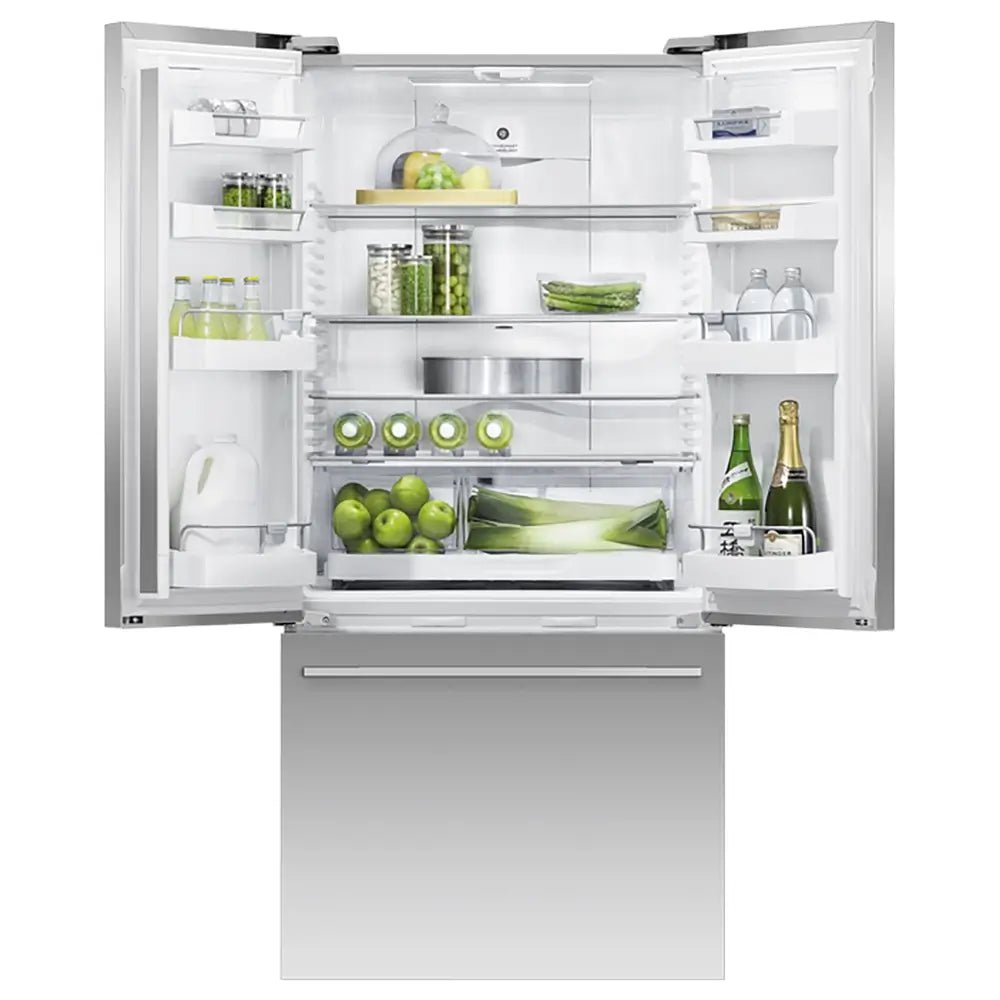 Fisher + Paykel RF522ADX5 Series 7 Contemporary 487 Litre Freestanding French Door Refrigerator, 79cm Wide - Stainless Steel | Atlantic Electrics