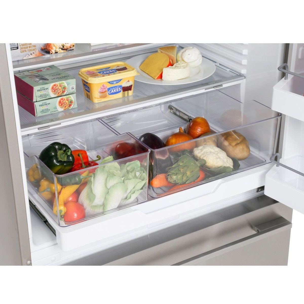 Fisher & Paykel RF522WDRUX5 Plumbed Fridge Freezer Right Door + Drawer 790mm - Ice + Water Stainless Steel, Right Hinge | Atlantic Electrics