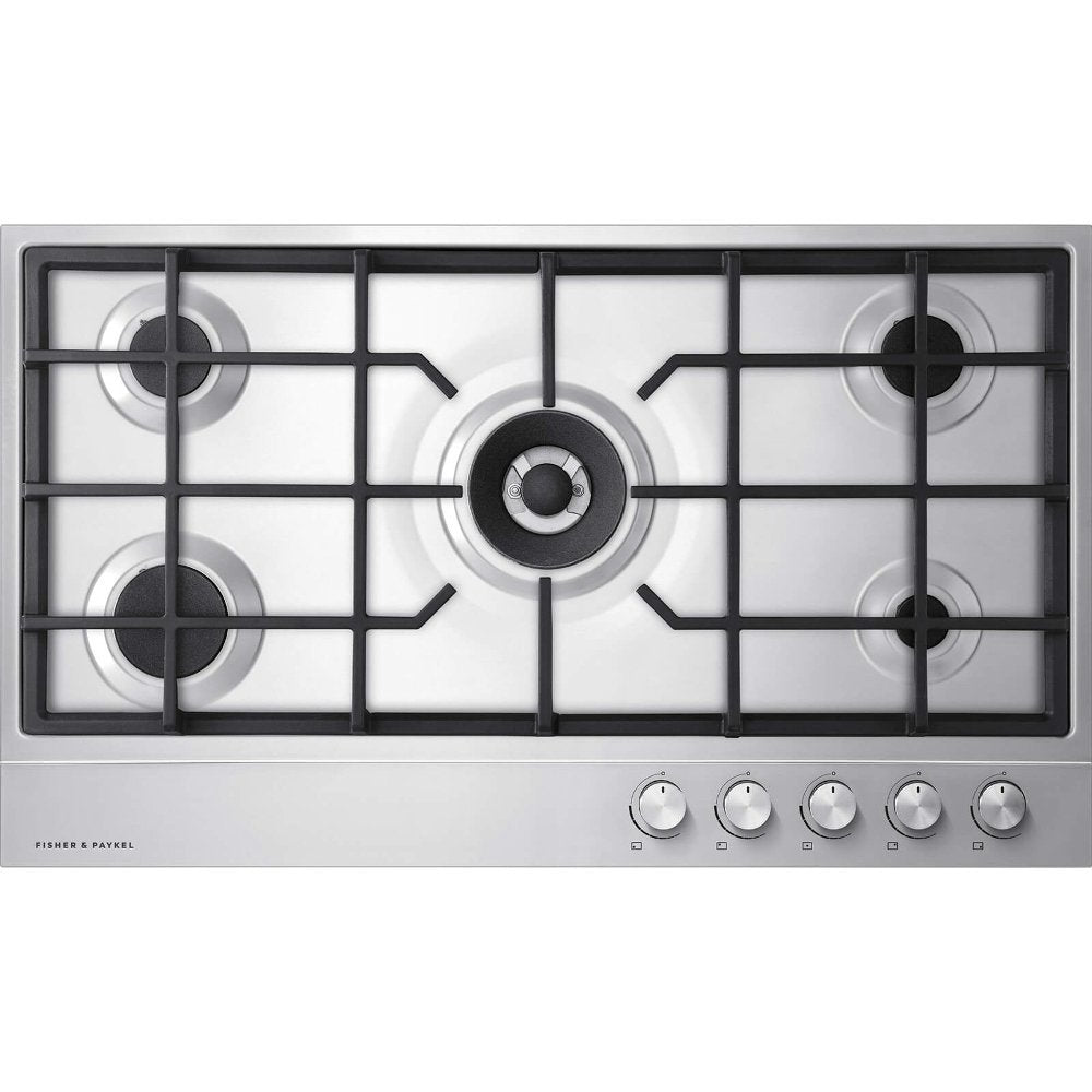 Fisher & Paykel Series 7 CG905DNGX1 90cm 5 Burner Gas Hob Stainless Steel | Atlantic Electrics