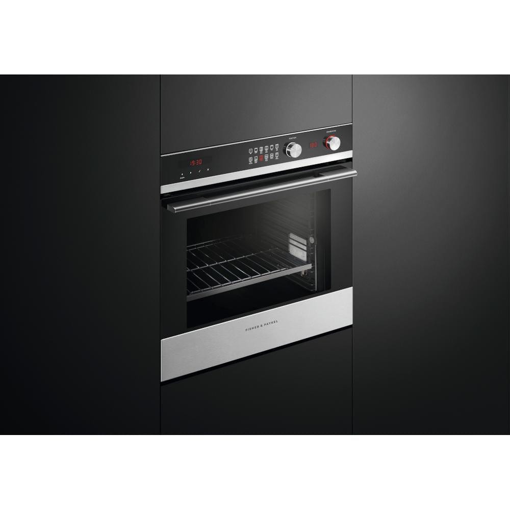 Fisher & Paykel Series 9 OB60SD11PX1 72L Single Built In Electric Oven Pyrolytic Self-Cleaning Function - Atlantic Electrics - 39477861646559