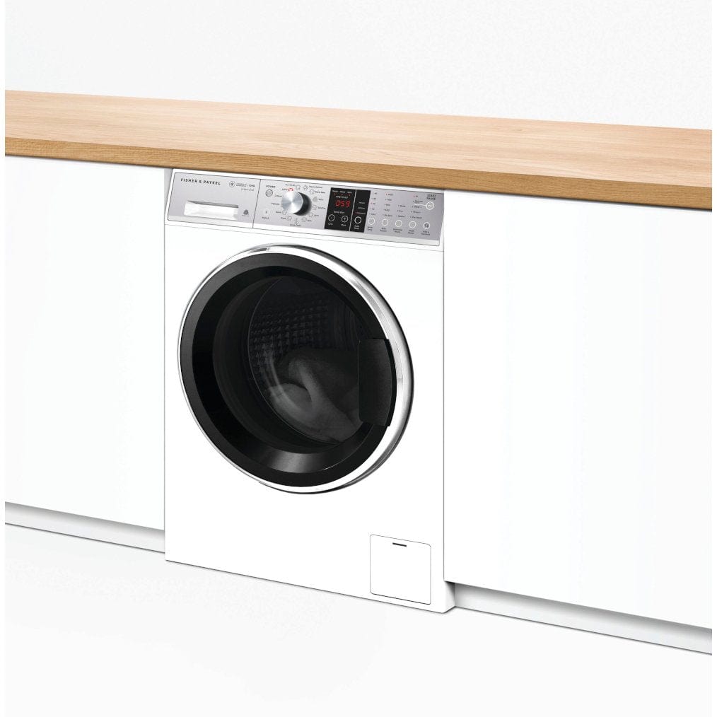 Fisher & Paykel WH1060S1 Front Loader Washing Machine, 10kg,1400 Spin,Steam Refresh White | Atlantic Electrics