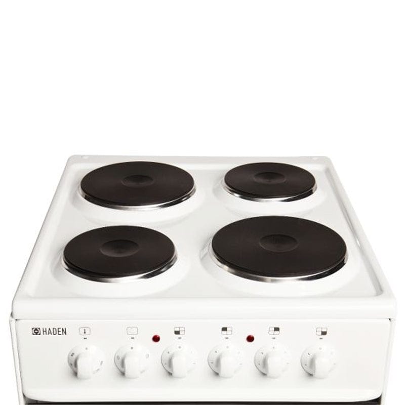 Haden HES50W 50cm Single Oven Electric Cooker White | Atlantic Electrics
