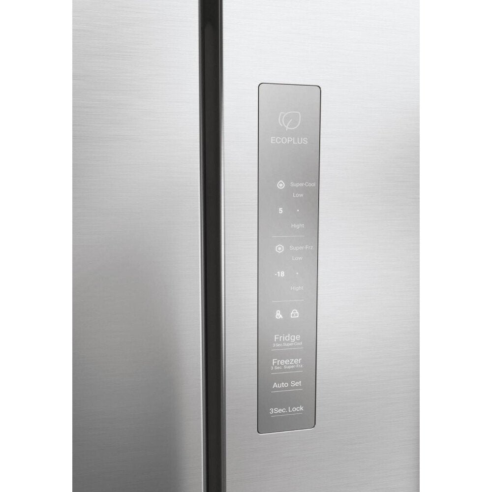 Haier HCR3818ENMM Freestanding American Style Refrigeration - Inox | Atlantic Electrics