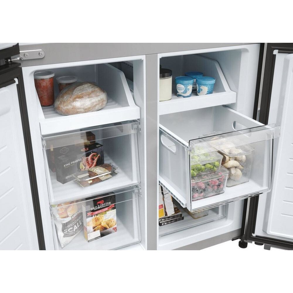 Haier HCR3818ENMM Freestanding American Style Refrigeration - Inox | Atlantic Electrics