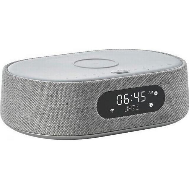 Harman Kardon Citation Oasis voice-controlled speaker with DAB/DAB+ radio and wireless phone charging - Grey | Atlantic Electrics