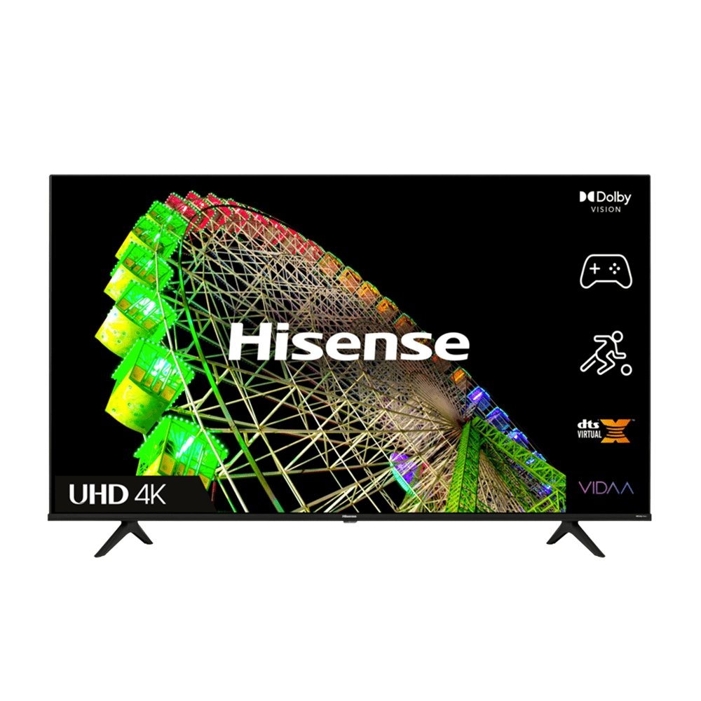 Hisense 43A6BGTUK 43" 4K UHD Smart TV, with Freeview Play, 96.3cm Wide - Black | Atlantic Electrics