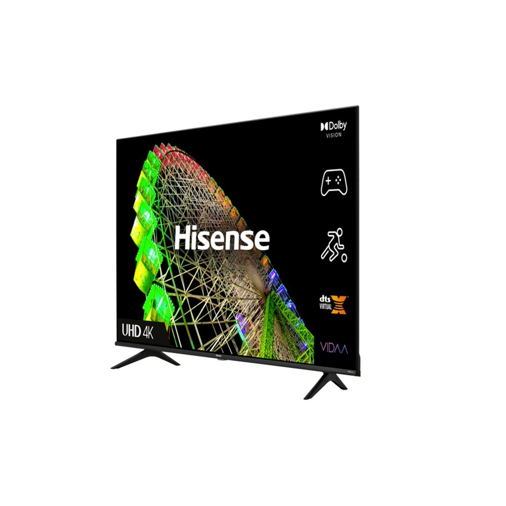 Hisense 65A6BGTUK 65" 4K UHD Smart TV, with Freeview Play, 145.2cm Wide - Black | Atlantic Electrics