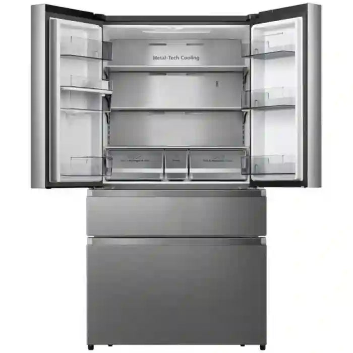 Hisense RF749N4SWSE American No Frost Non Plumbed Fridge Freezer in - Stainless Steel | Atlantic Electrics