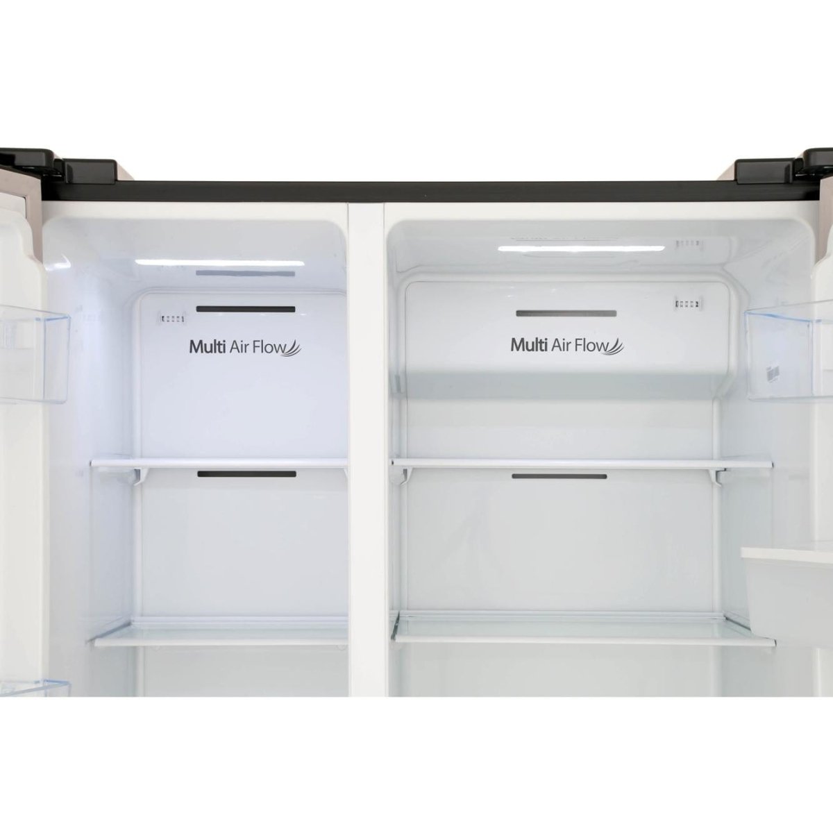 Hisense RS741N4WB11 Non Plumed American Style Fridge Freezer in Black A+ Energy | Atlantic Electrics