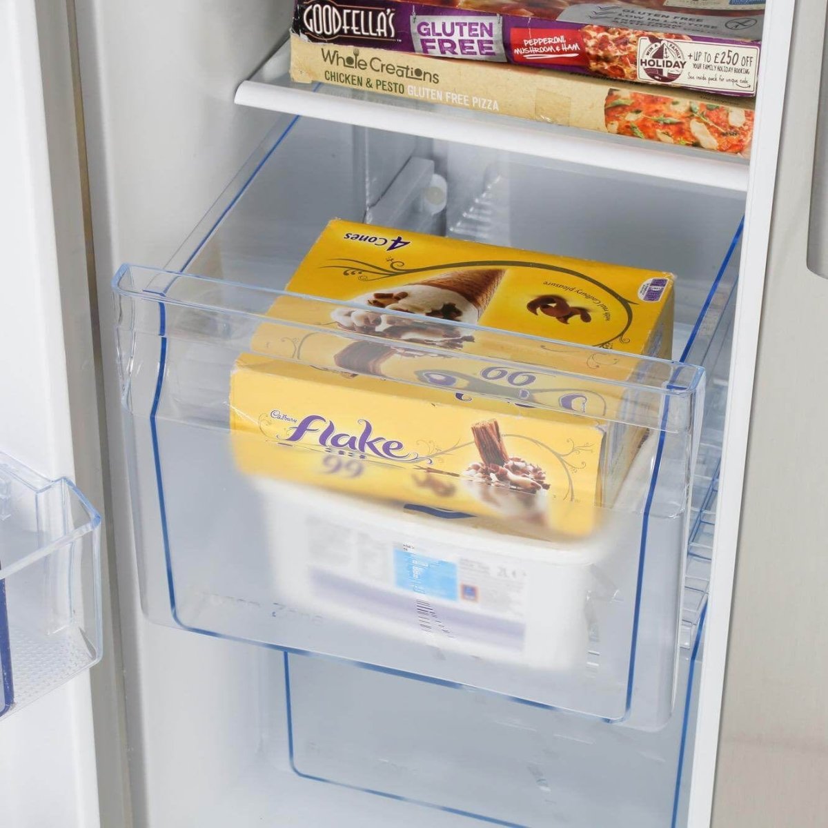 Hisense RS741N4WC11 non-plumbed American Style Fridge Freezer - Stainless Steel | Atlantic Electrics