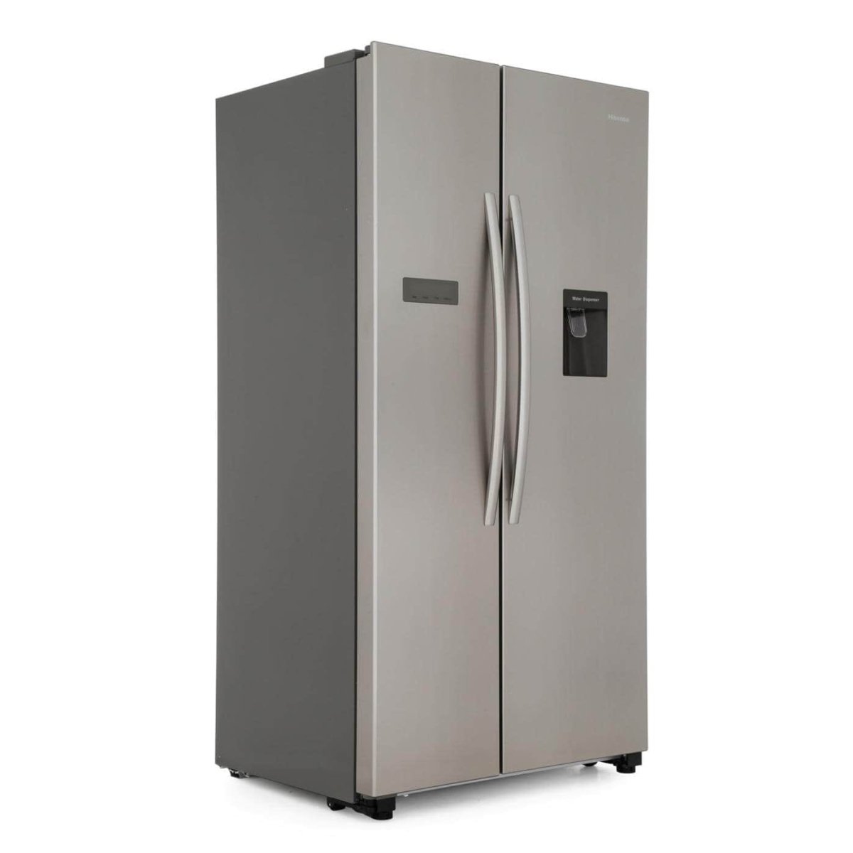Hisense RS741N4WC11 non-plumbed American Style Fridge Freezer - Stainless Steel | Atlantic Electrics