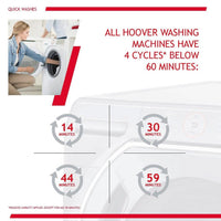 Thumbnail Hoover H3W58TGGE 8kg 1500 Spin Washing Machine with NFC Connection Graphite - 40560935567583