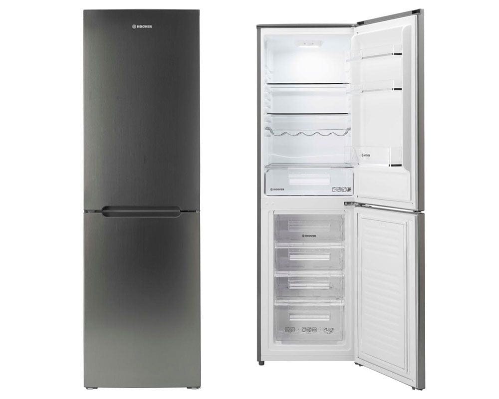 Hoover HCF5172XK 252 Litre Freestanding Fridge Freezer 50-50 Split Frost Free 55cm Wide - Silver - Atlantic Electrics - 39477902147807