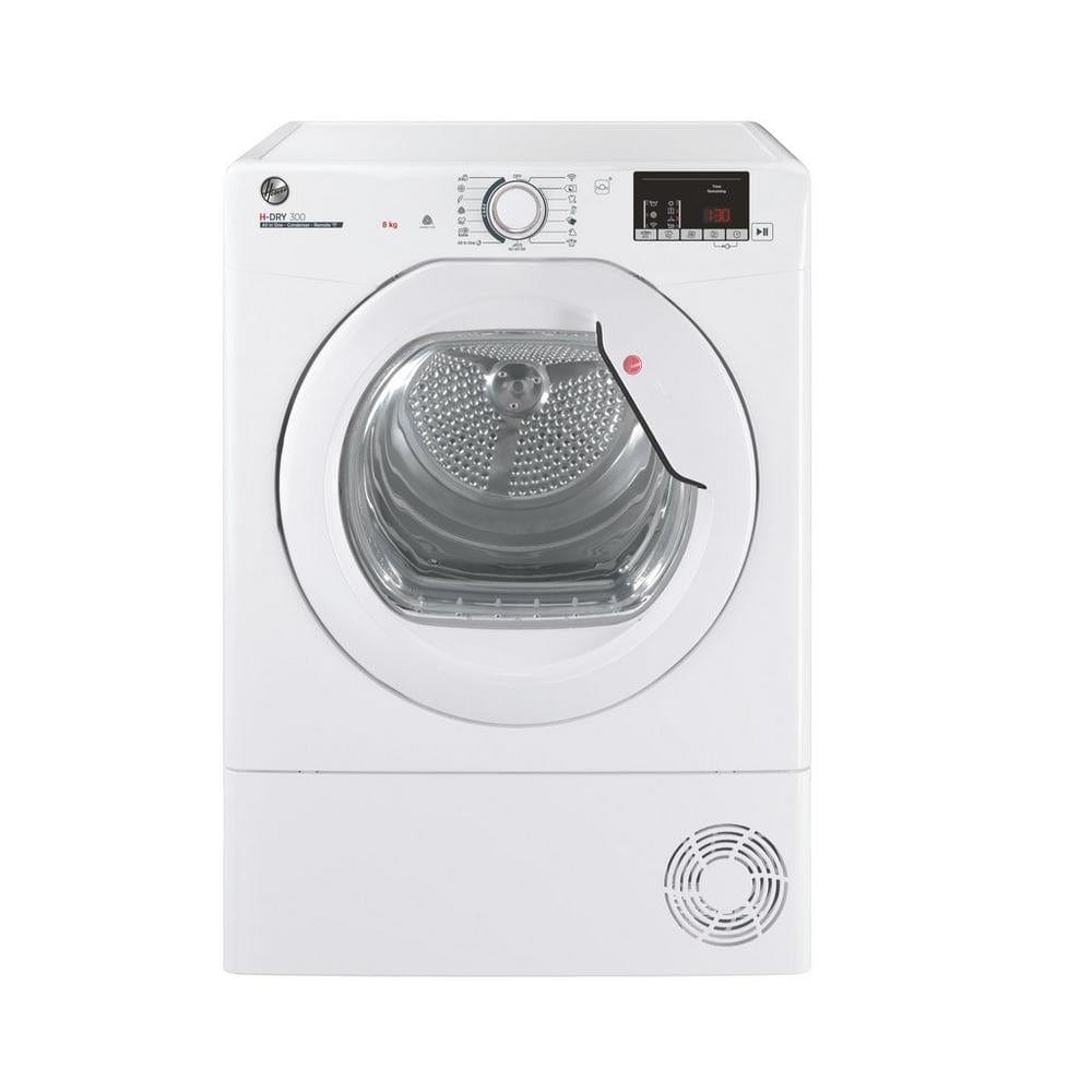 Hoover HLEC8DG 8KG Condenser Tumble Dryer White | Atlantic Electrics - 39477903196383 