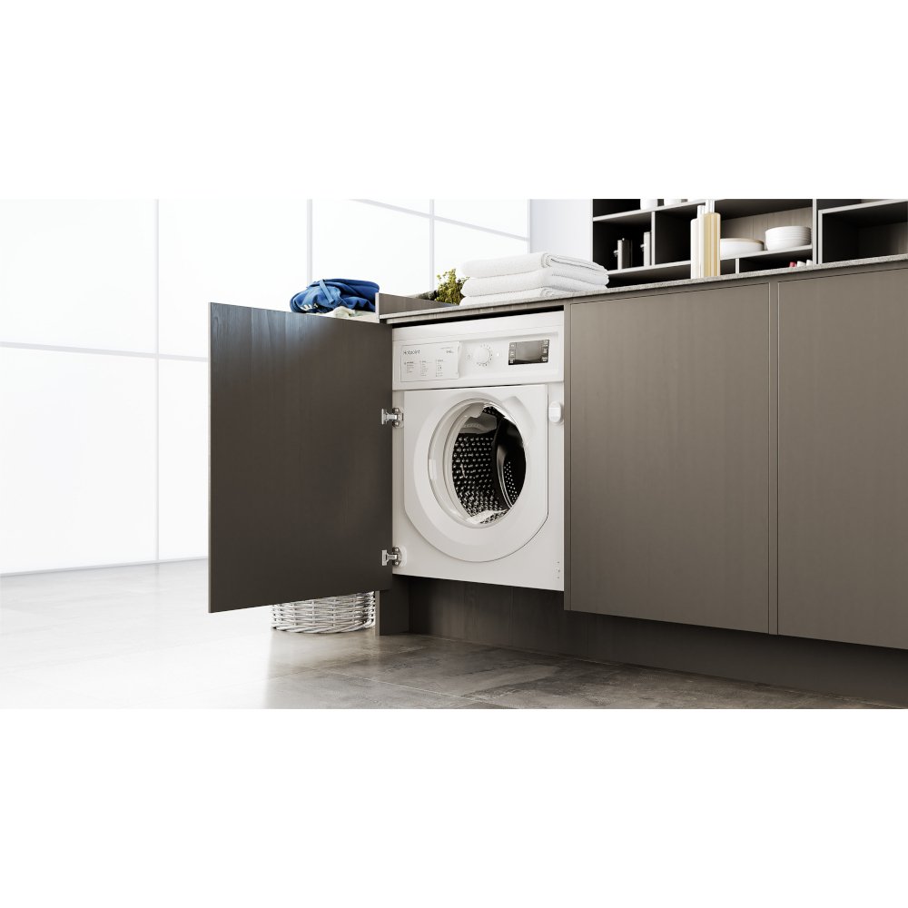 Hotpoint BIWDHG961485UK Integrated 9Kg / 6Kg Washer Dryer with 1400 rpm - White | Atlantic Electrics