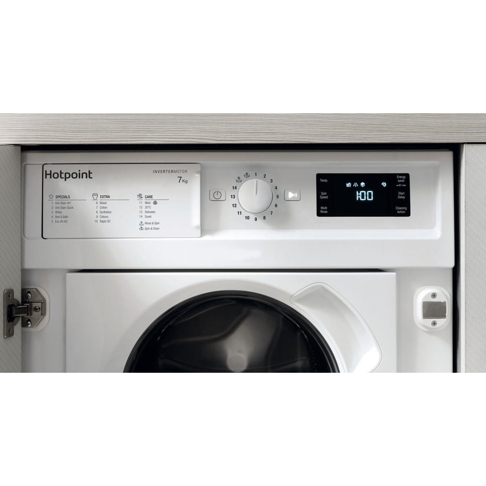 Hotpoint BIWMHG71483UKN 7kg 1400rpm Integrated Washing Machine - White | Atlantic Electrics