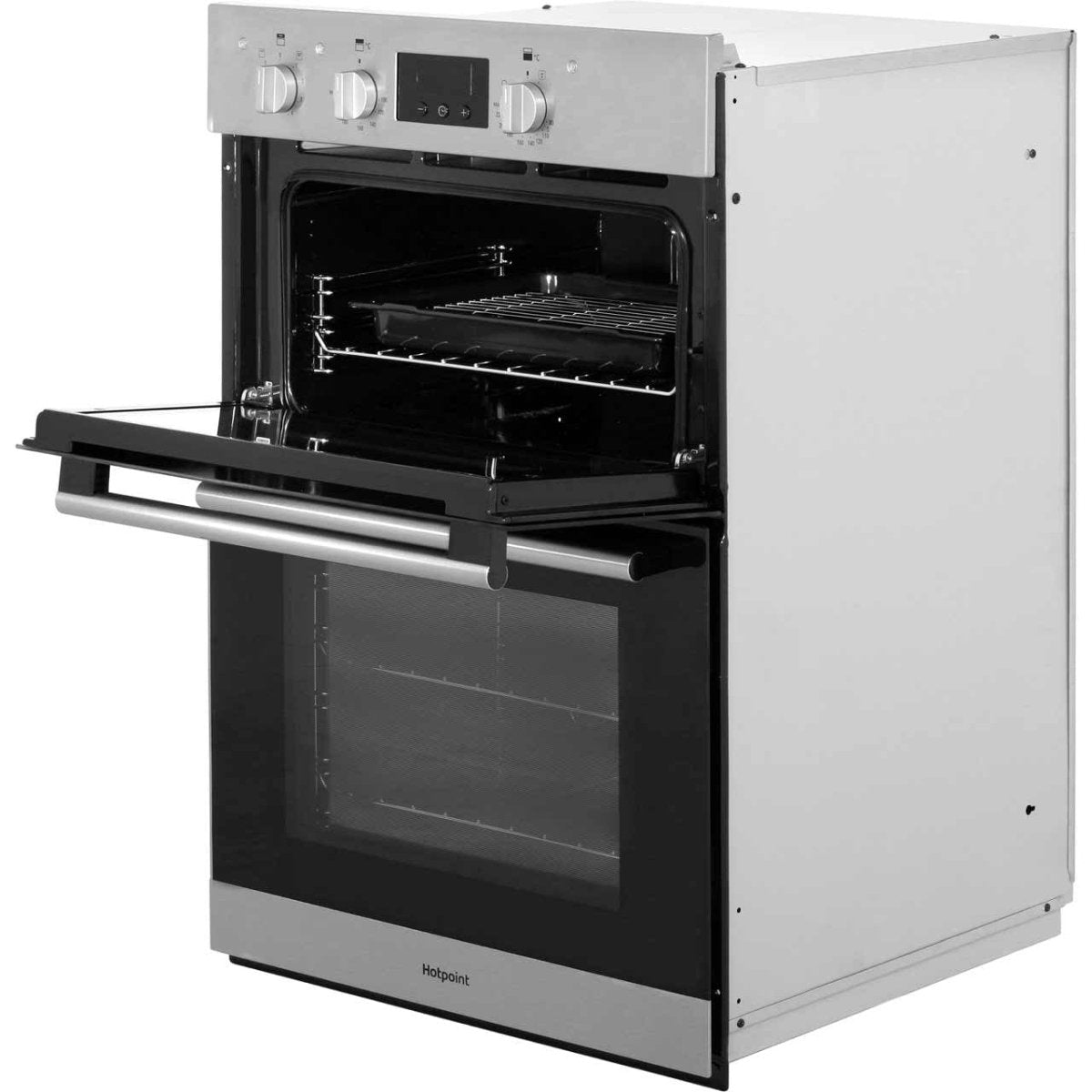Hotpoint Class 2 DD2540IX Built In Electric Double Oven - Stainless Steel - A/A Rated | Atlantic Electrics