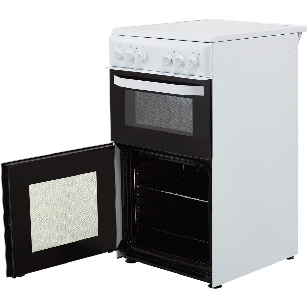 Hotpoint Cloe HD5V92KCW 50cm Electric Cooker with Ceramic Hob - White | Atlantic Electrics